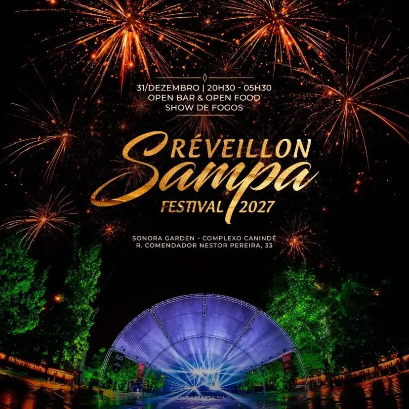 Flyer do Réveillon Sampa Festival 2027